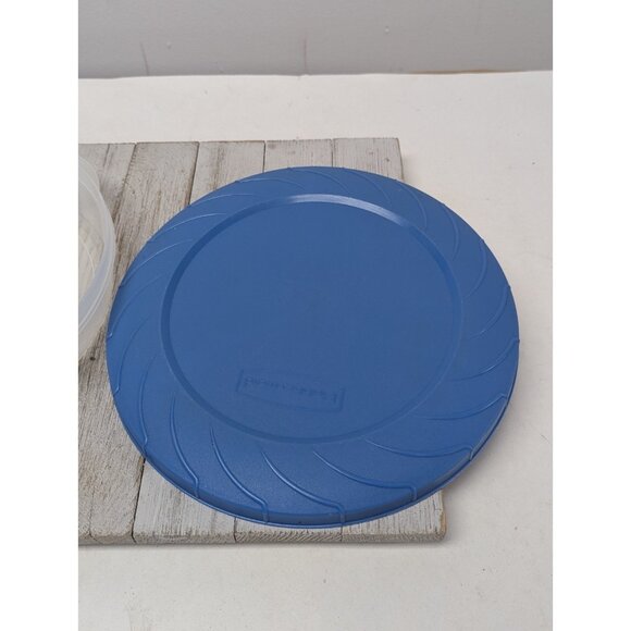 Rubbermaid #14 Servin Saver 556 B Divided Food Storage Container Blue EZ Lid - Picture 3 of 10